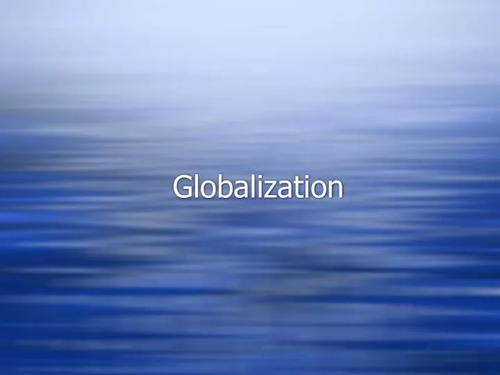 globalization n.
