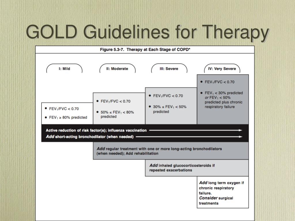 PPT Chronic Obstructive Lung Disease GOLD Guidelines PowerPoint