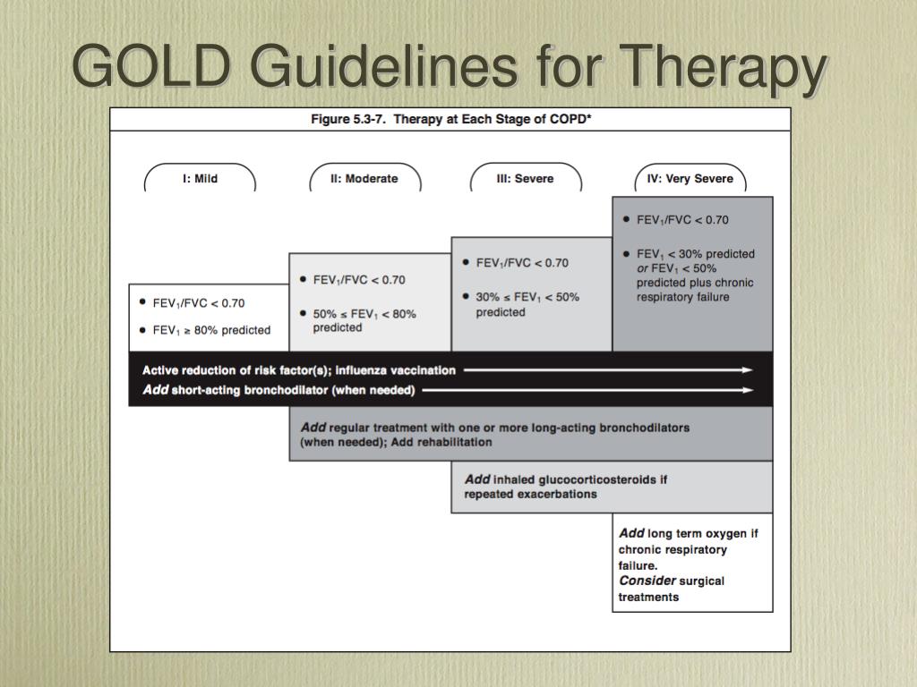 PPT Chronic Obstructive Lung Disease GOLD Guidelines PowerPoint