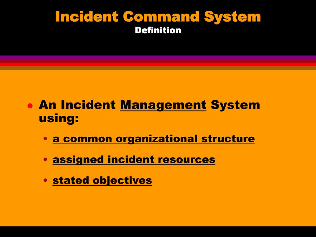Incident Command Structure