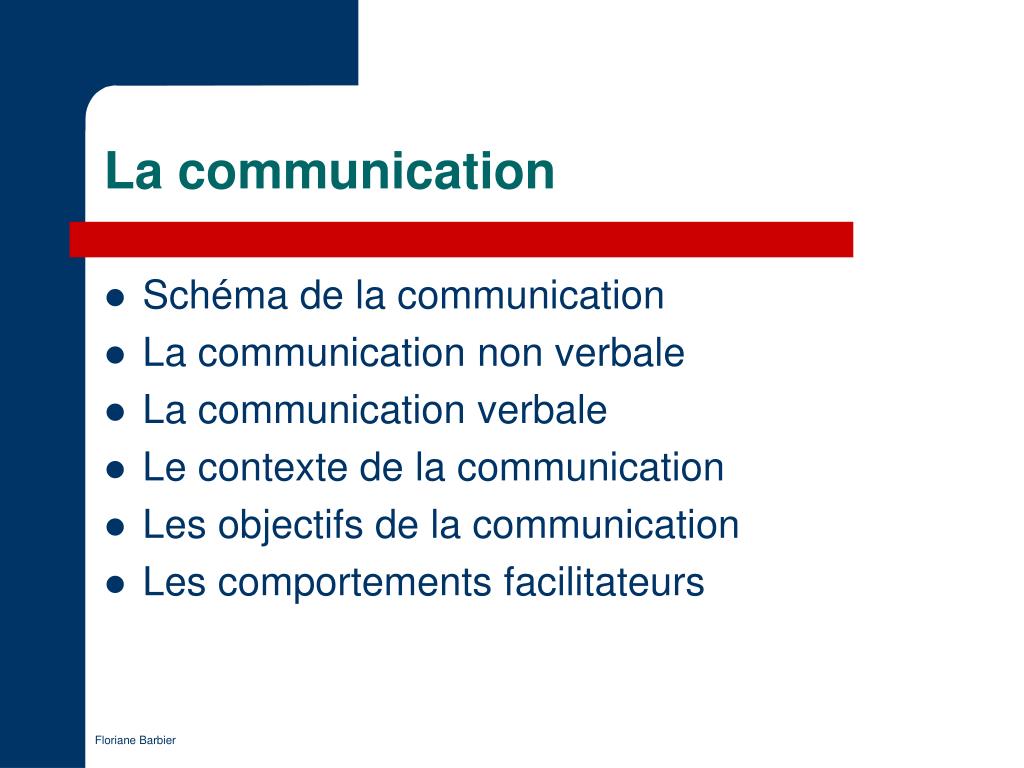 la communication presentation