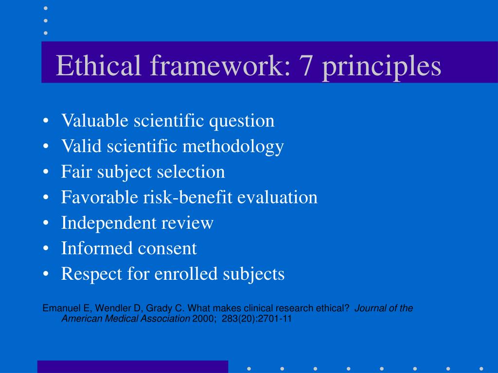 research paper ethical principles
