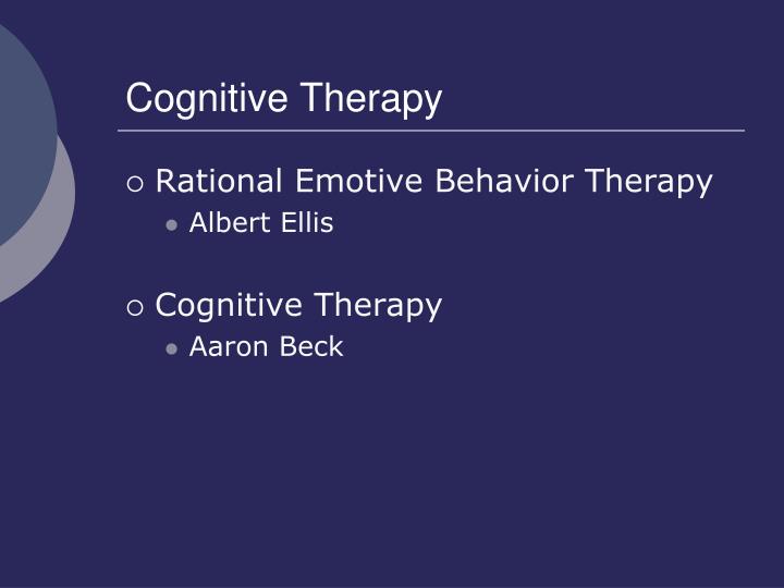 cognitive therapy n.