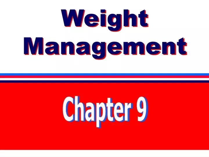 weight management n.