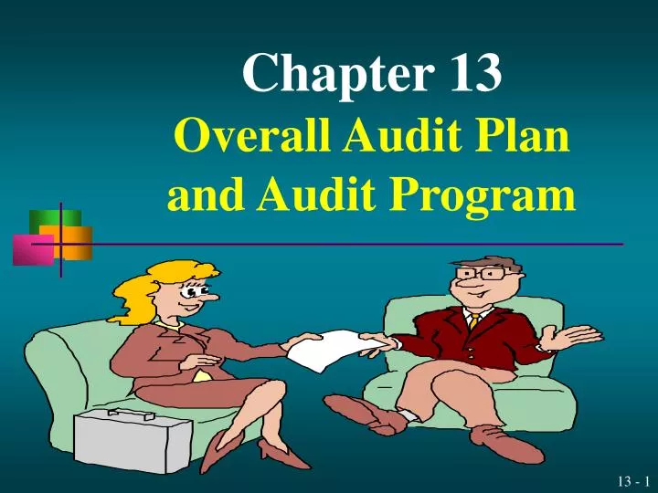 chapter 13 overall audit plan and audit program n.