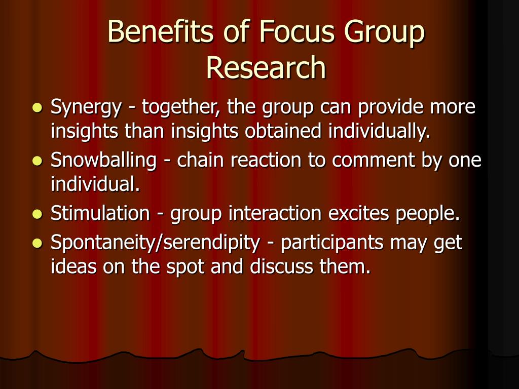 benefits of focus groups in qualitative research