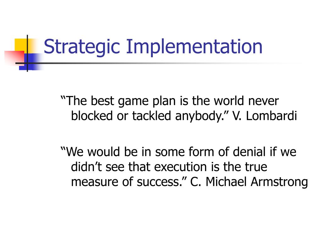 Ppt strategic implementation powerpoint presentation free download