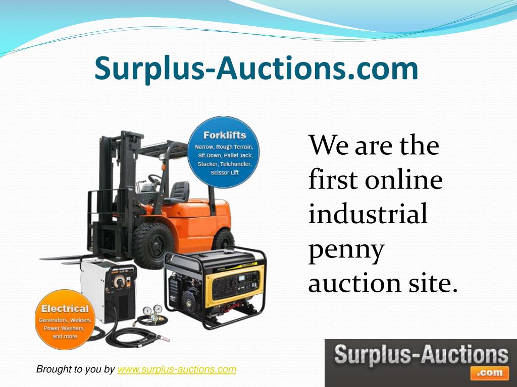 PPT Surplus Auction Sites PowerPoint Presentation, free download ID