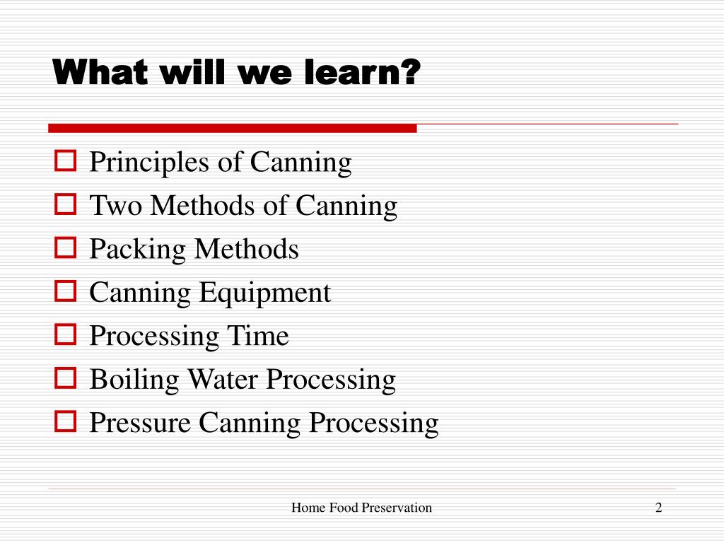 Principles of Pressure Canning