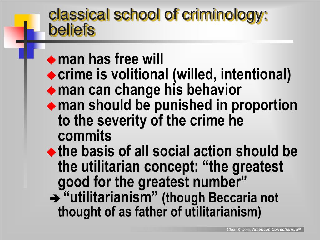 The Classical School Of Criminology