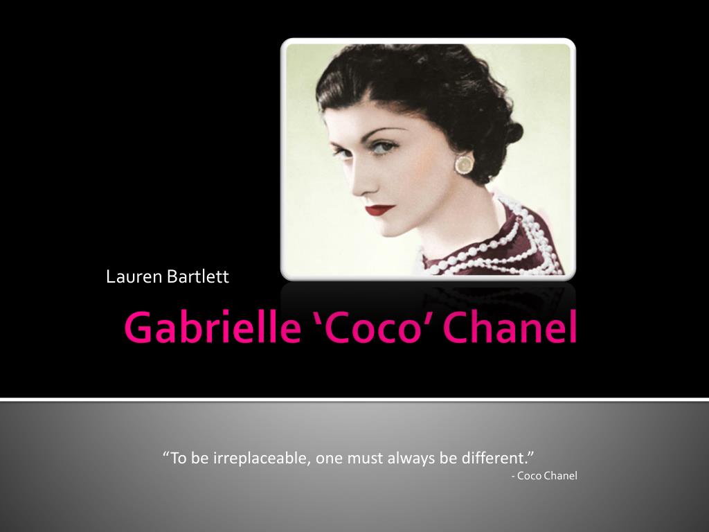 PPT - Gabrielle 'Coco' C hanel PowerPoint Presentation, free download -  ID:232797
