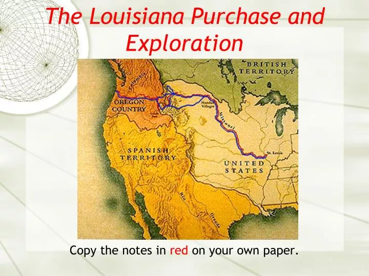 the louisiana purchase and exploration n.