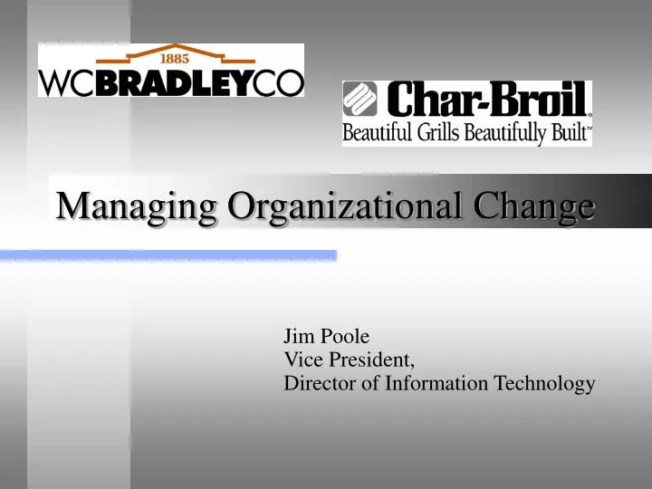 managing organizational change n.