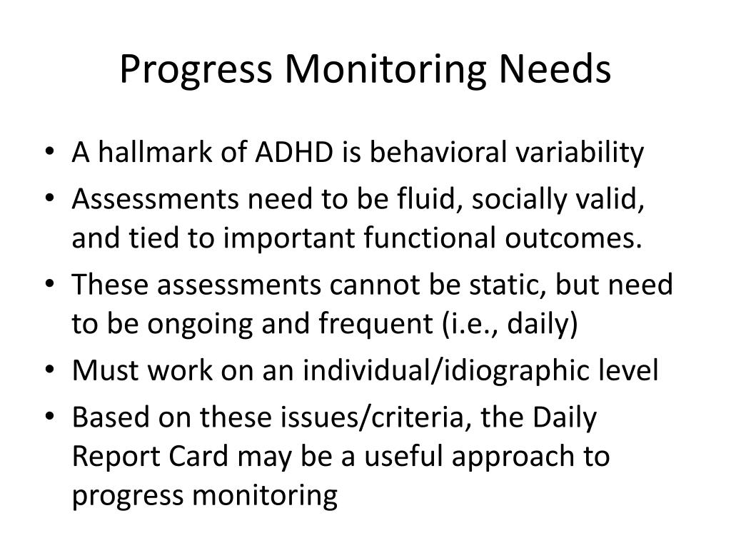 PPT - Using Daily Report Cards as a Progress Monitoring Tool for Regarding Daily Report Card Template For Adhd