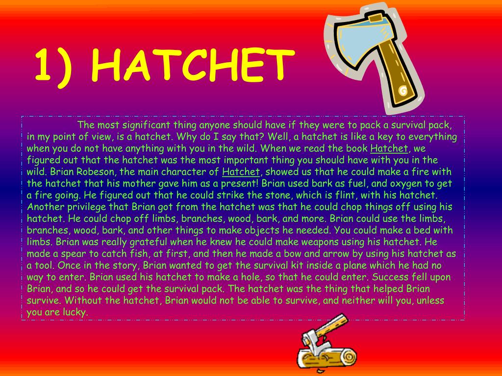 PPT Based on the Novel, Hatchet, by Gary Paulsen PowerPoint