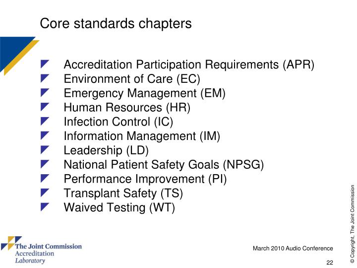 PPT - The Joint Commission Laboratory Program- What’s New PowerPoint ...