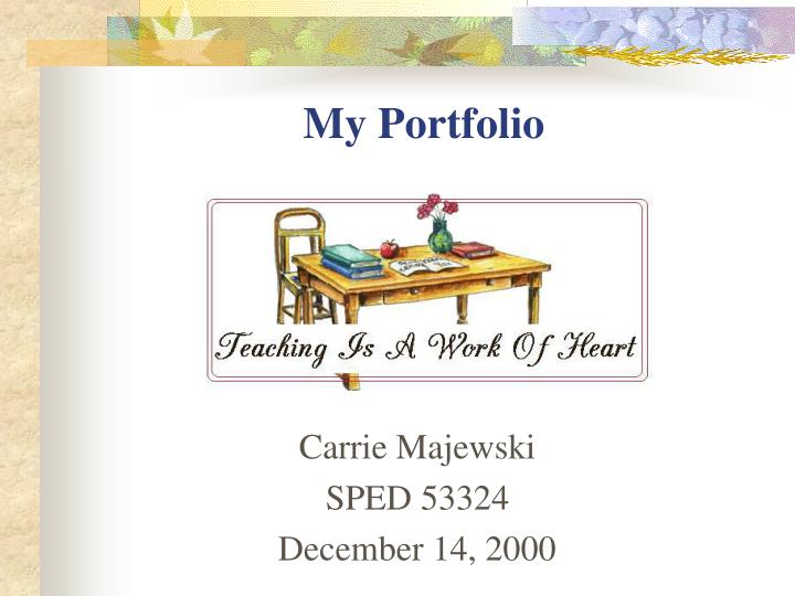 carrie majewski sped 53324 december 14 2000 n.