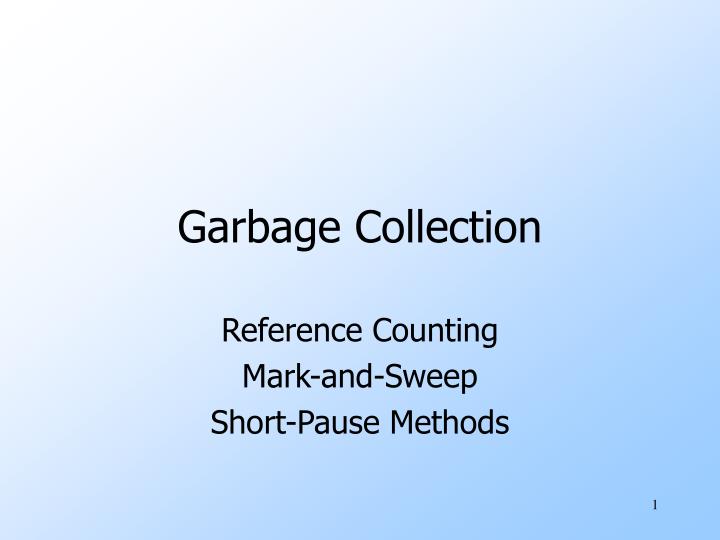 garbage collection n.