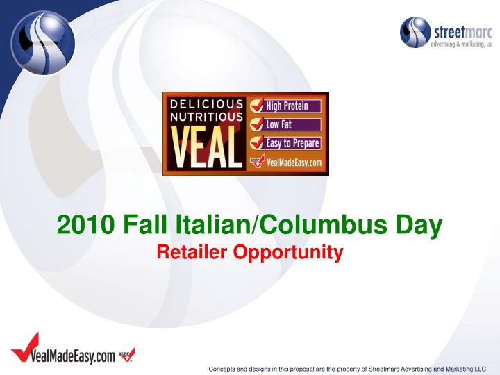 2010 fall italian columbus day retailer opportunity n.