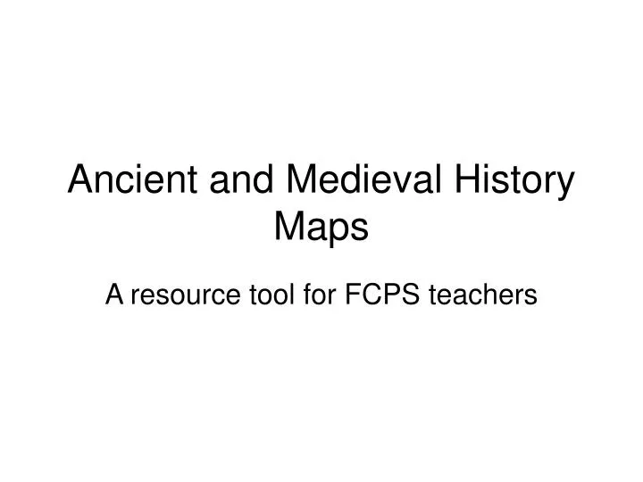 ancient and medieval history maps n.
