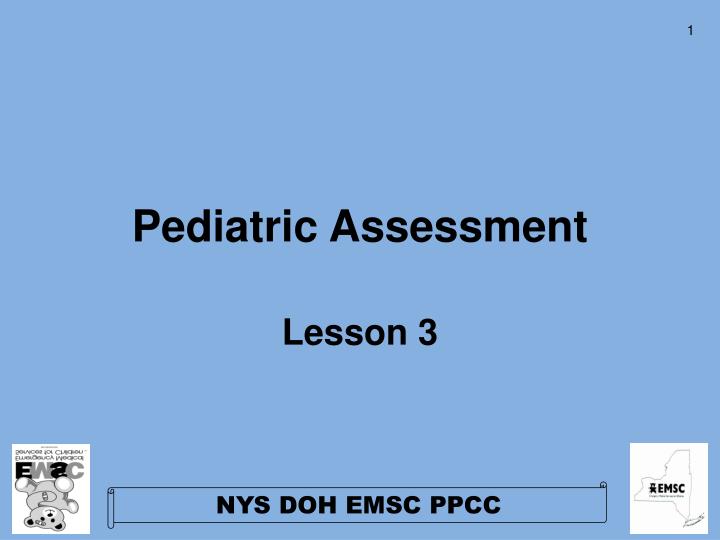 pediatric assessment n.