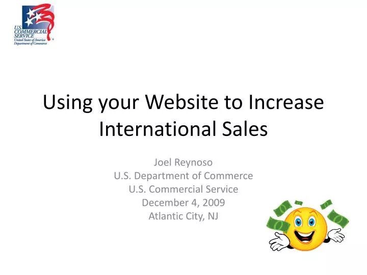 using your website to increase international sales n.