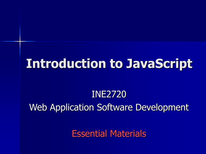 PPT - Introduction to JavaScript PowerPoint Presentation, free download ...