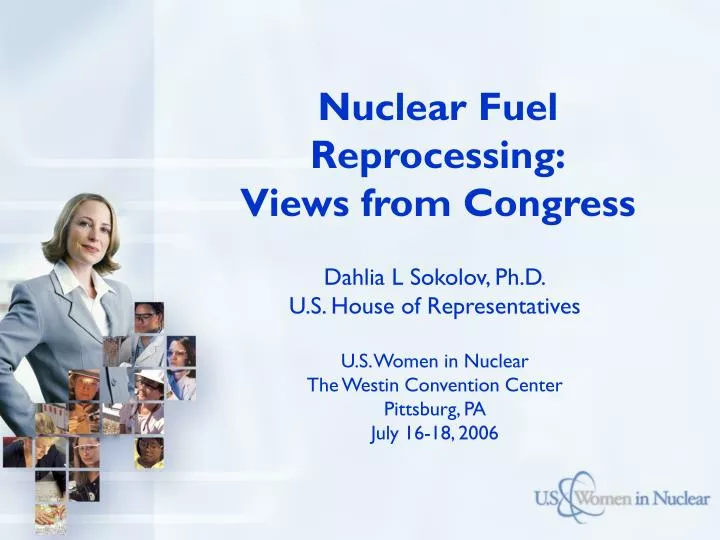 nuclear fuel reprocessing views from congress n.