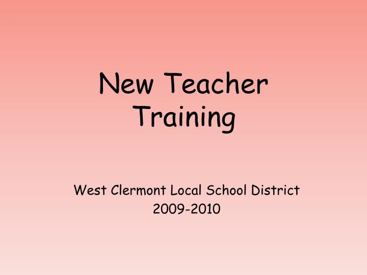 powerpoint presentation for teachers training