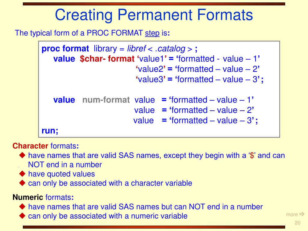 Proc course