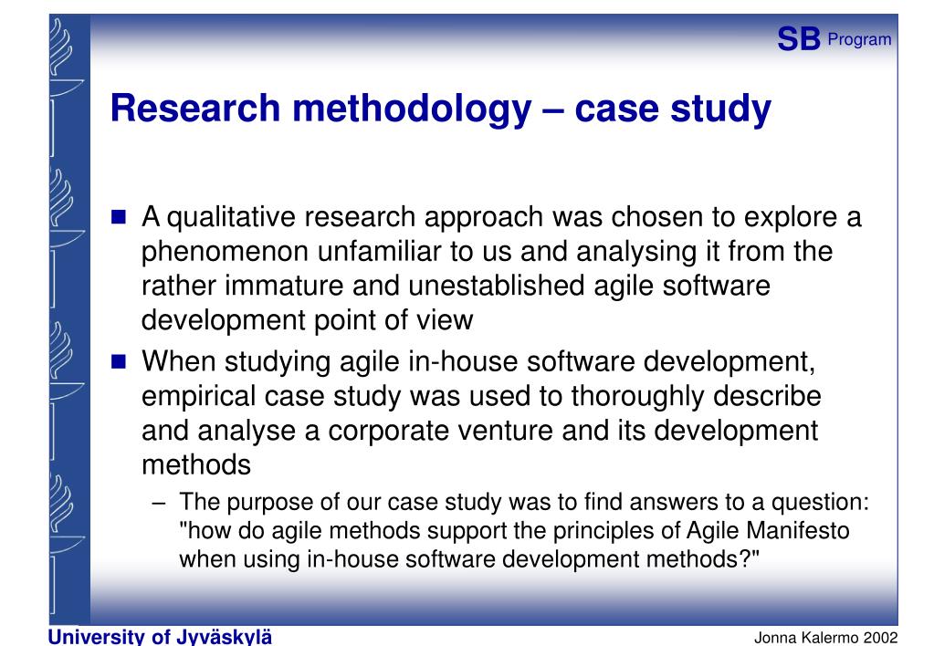 research methods case study literature review