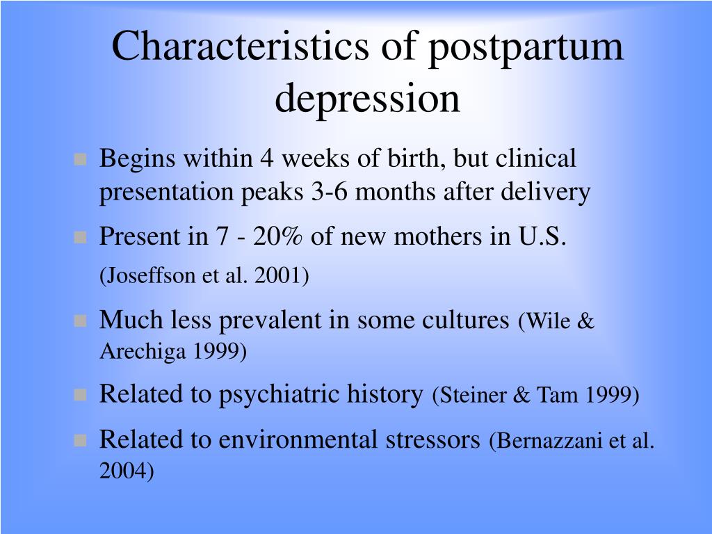 peripartum onset depression is a kind of depression