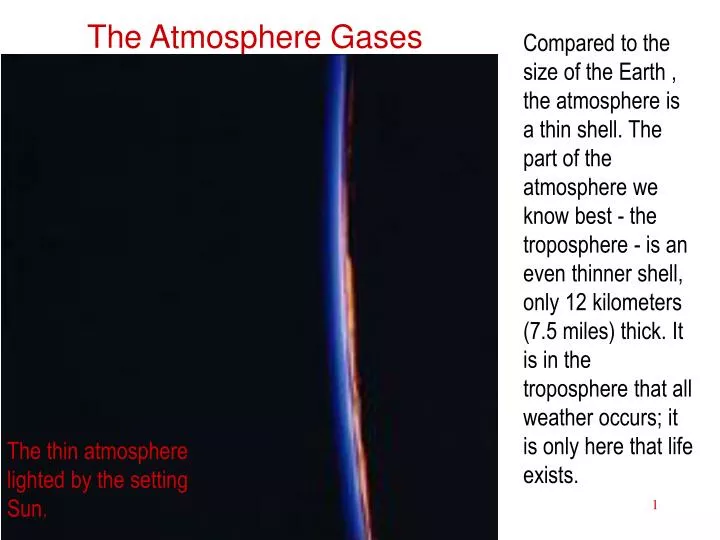 the atmosphere gases n.