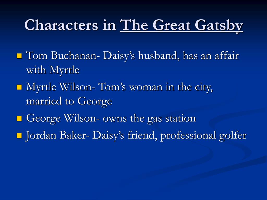 a comparison of the characters of tom buchanan george wilson daisy buchanan and myrtle wilson in the Compare and contrast daisy to myrtle such was the case of tom buchanan, his wife daisy, and the women with whom he was cheating on daisy with myrtle wilson. a comparison of the characters of tom buchanan george wilson daisy buchanan and myrtle wilson in the Compare and contrast daisy to myrtle such was the case of tom buchanan, his wife daisy, and the women with whom he was cheating on daisy with myrtle wilson.