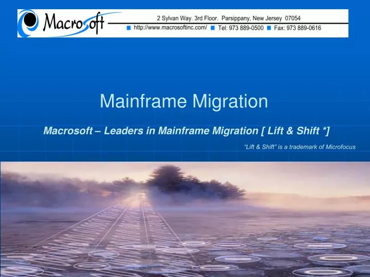 mainframe migration n.