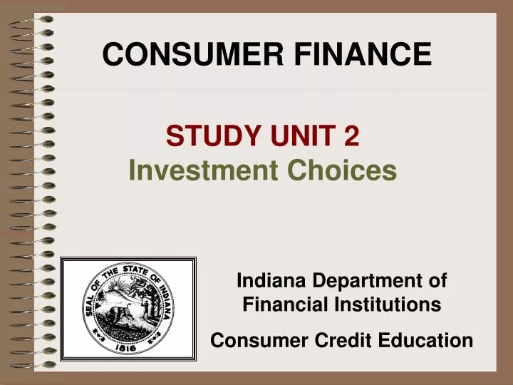 consumer finance n.