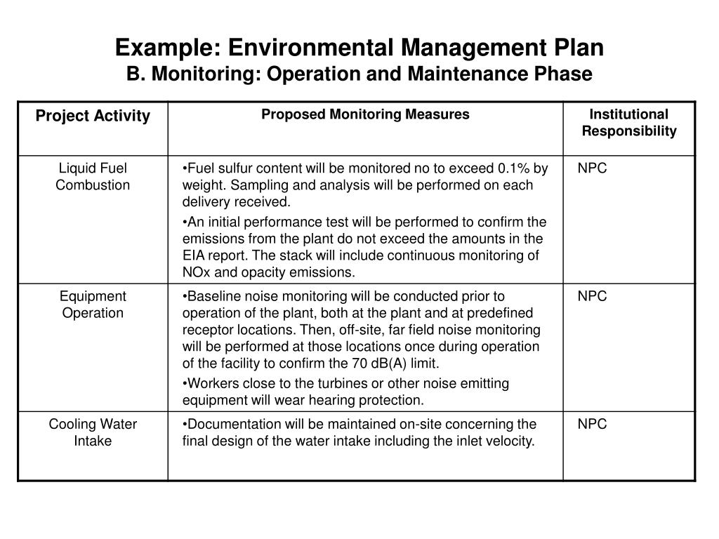 PPT - Case Study: Environmental Management Aspects of the Combined ...