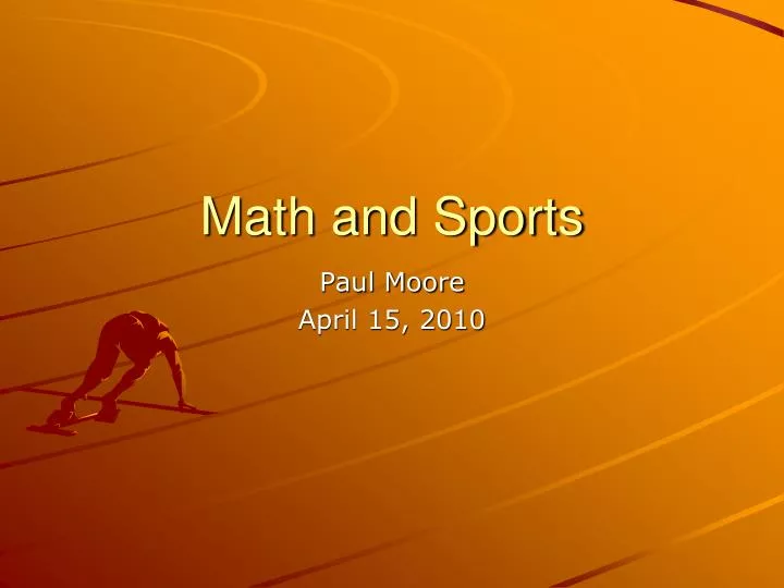 math and sports n.