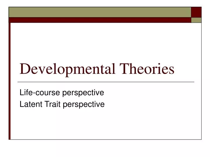 chapter 1 research application activity developmental theories