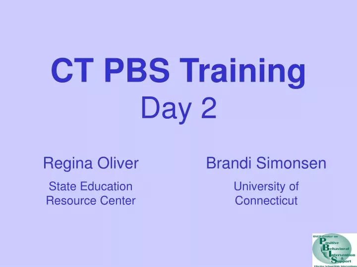 ct pbs training day 2 n.