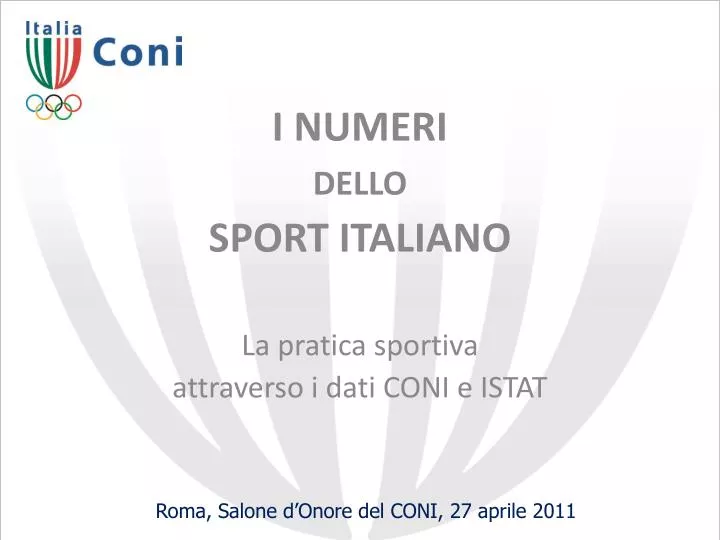 i numeri dello sport italiano la pratica sportiva attraverso i dati coni e istat n.