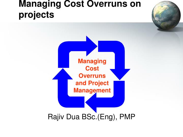 managing cost overruns on projects n.