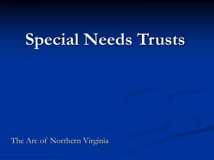 special needs trusts n.