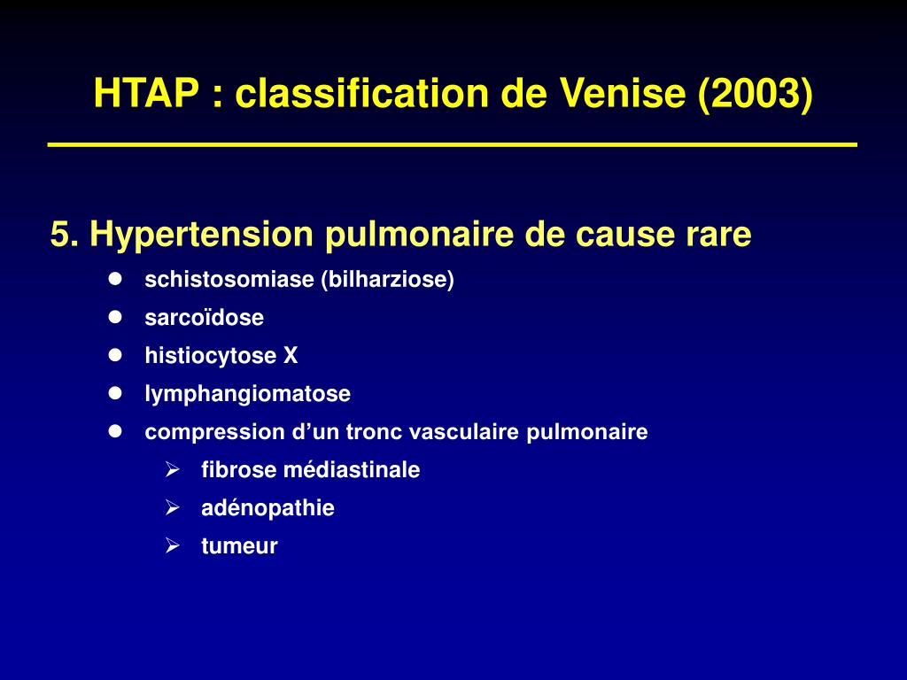 PPT - Hypertension(s) artérielle(s) pulmonaire(s..