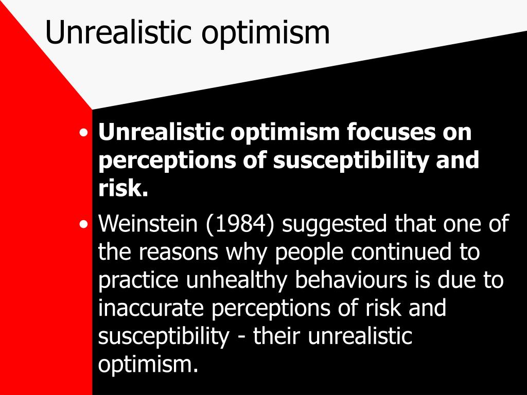 dealing with a unrealistic optimism dealing with a unrealistic optimism