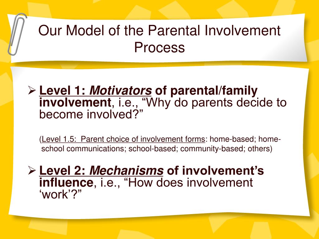 parental involvement dissertation