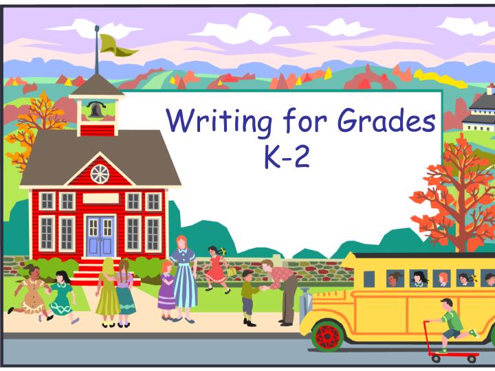 writing for grades k 2 n.