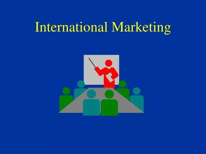 international marketing n.