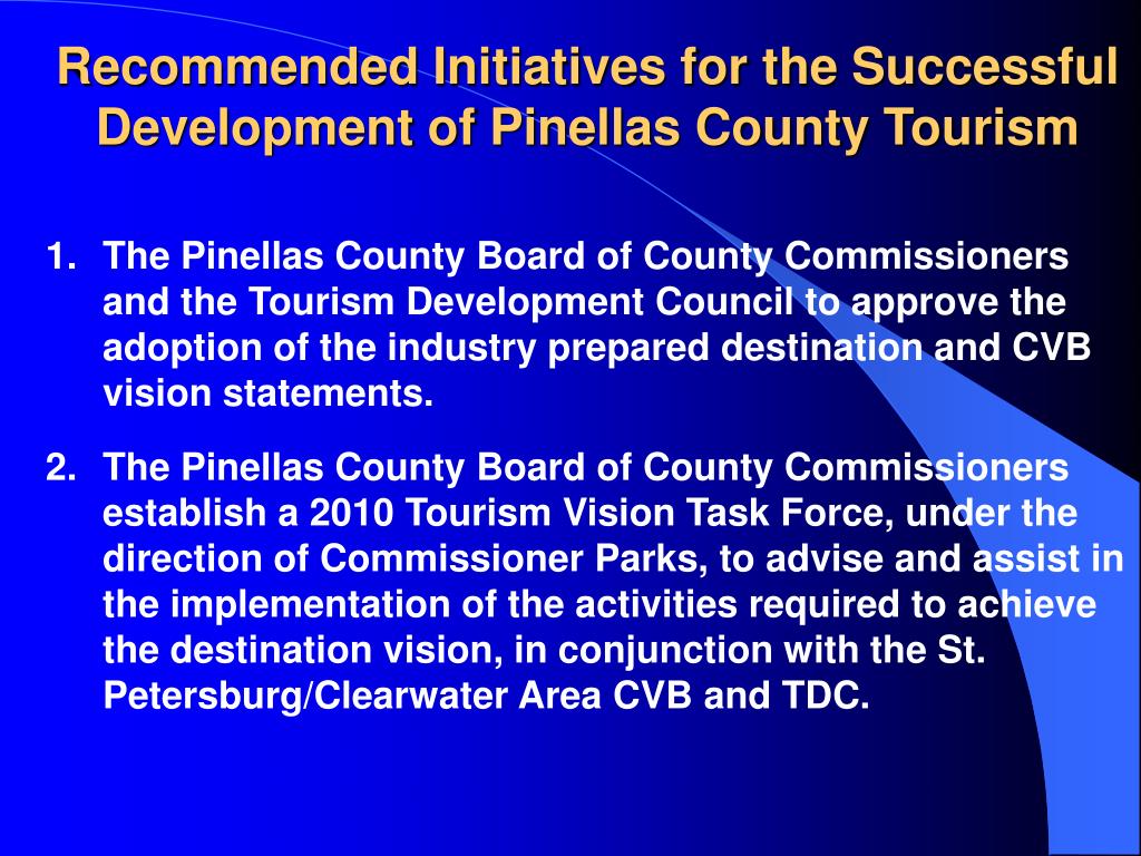 tourist development council pinellas county