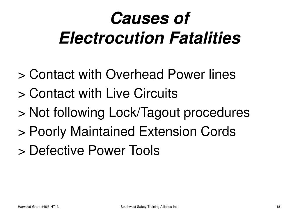 PPT - Safety Training for the OSHA Focus Four & Other Construction